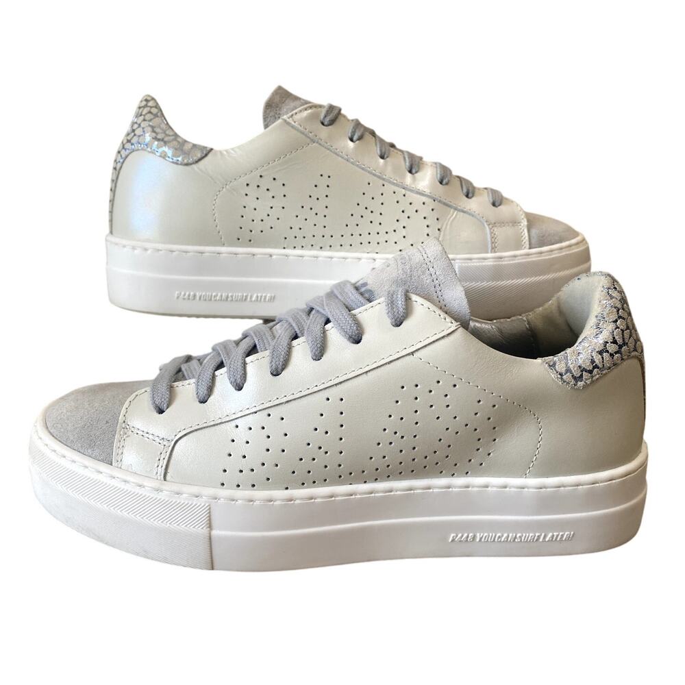 P448 Thea Iridescent Python Heel RARE Sneakers EU 37 / US 7 Made in Italy